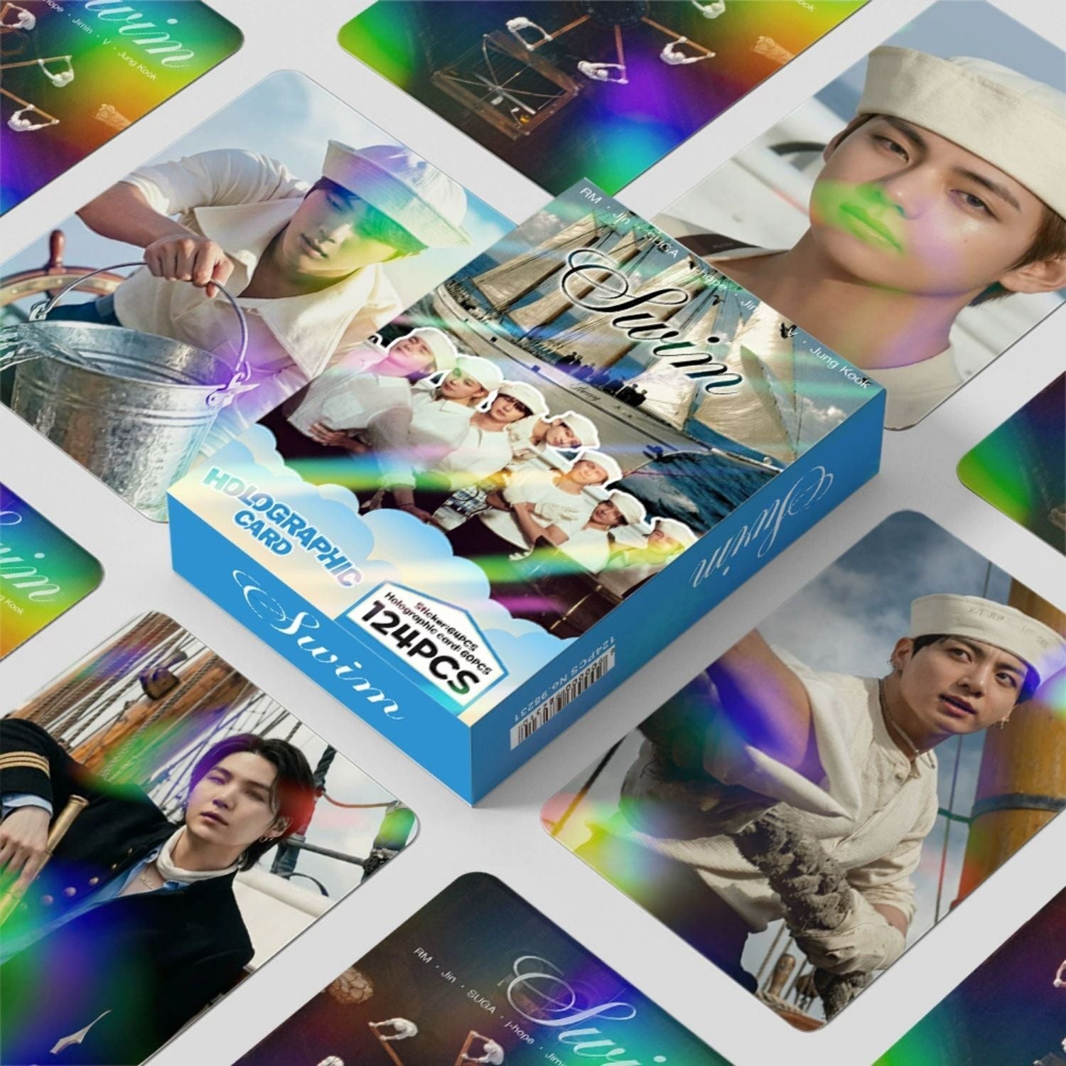BTS Arrirang '' Swim '' Çift Yön Baskılı Lomo Card Seti (60 Pcs)