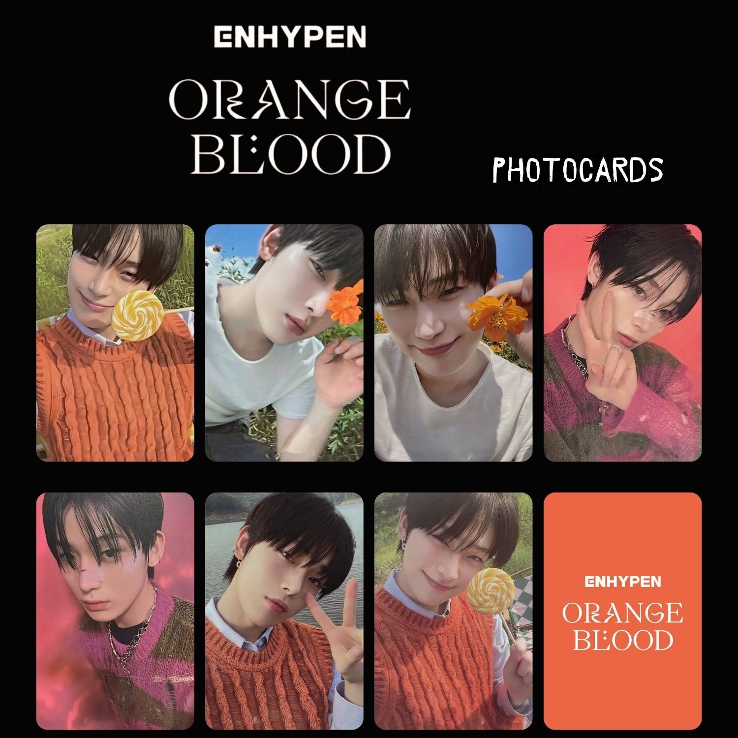 ENHYPEN SUNOO '' Orange Blood '' Photocards Set