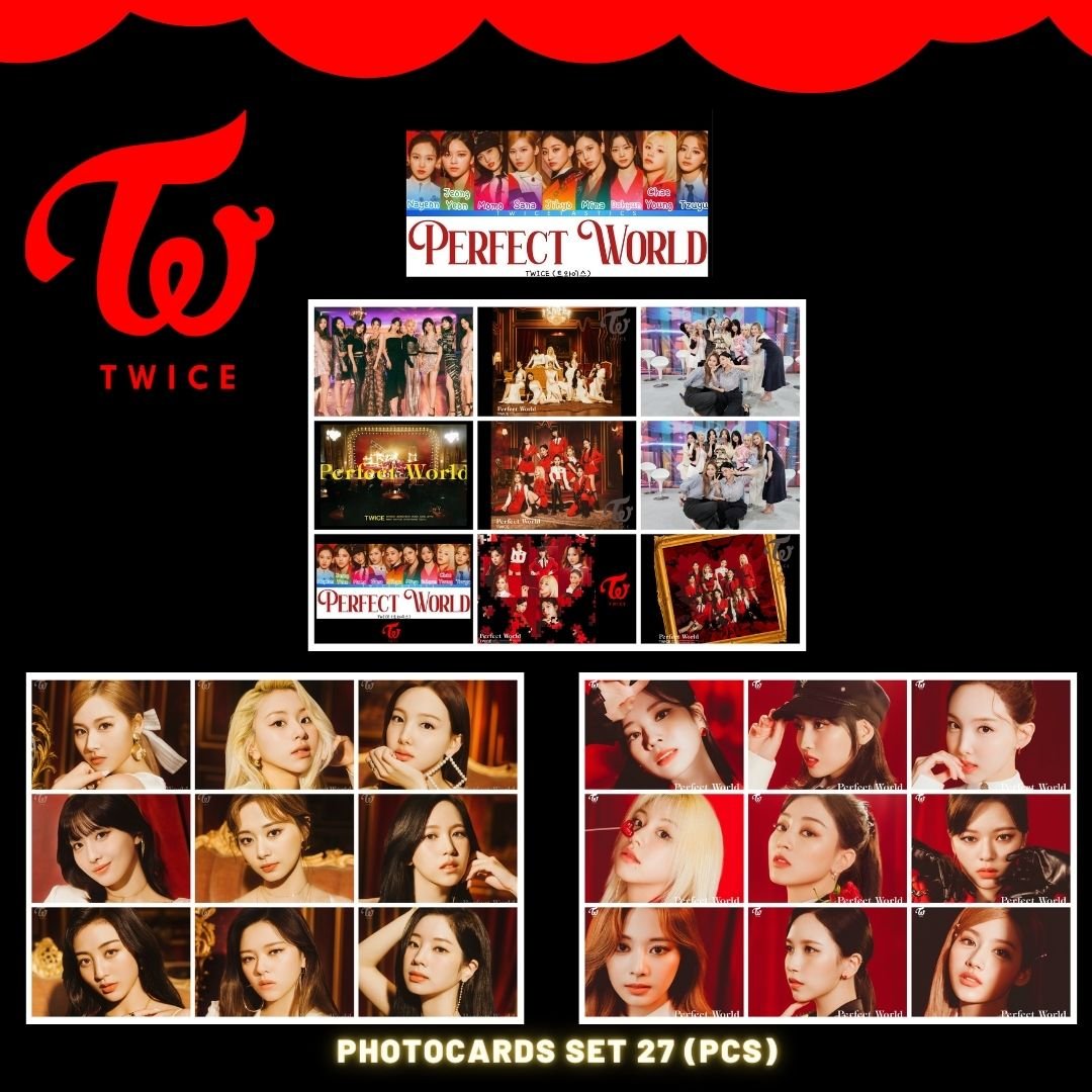 TWICE '' Perfect World '' Fotokart Seti