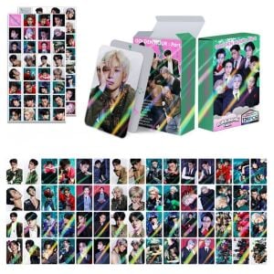 ATEEZ '' Golden Hour : Part 5 '' Çift Yön Baskılı Hologramlı Lomo Card Seti (60 Pcs)