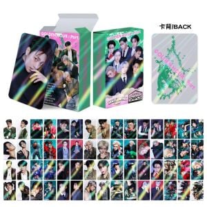 ATEEZ '' Golden Hour : Part 5 '' Çift Yön Baskılı Hologramlı Lomo Card Seti (60 Pcs)