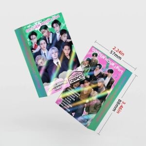 ATEEZ '' Golden Hour : Part 5 '' Çift Yön Baskılı Hologramlı Lomo Card Seti (60 Pcs)
