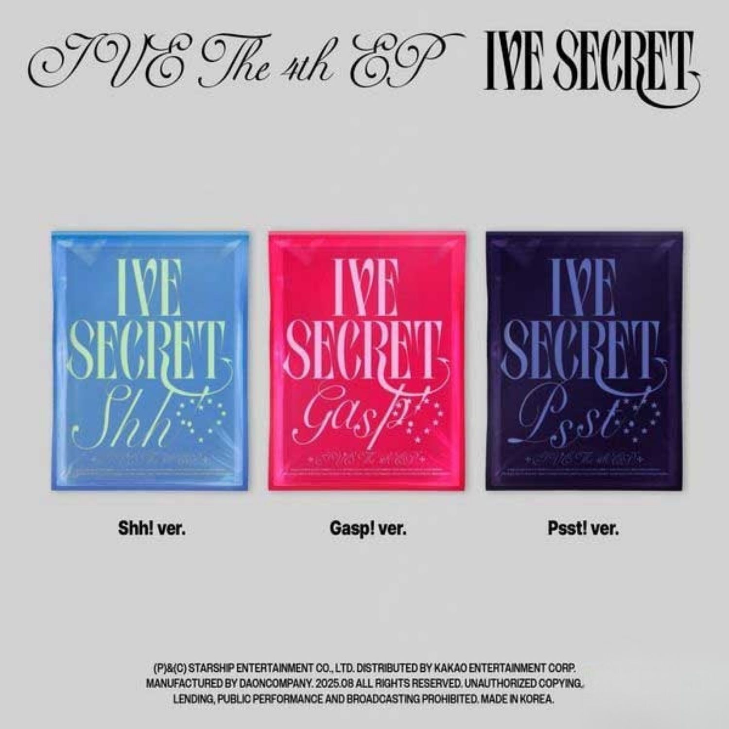 IVE THE 4th EP – IVE SECRET  (Random)
