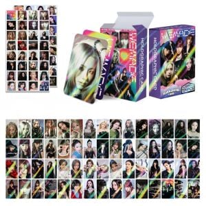 i-dle '' We Made '' Çift Yön Baskılı Hologramlı Lomo Card Seti (60 Pcs)