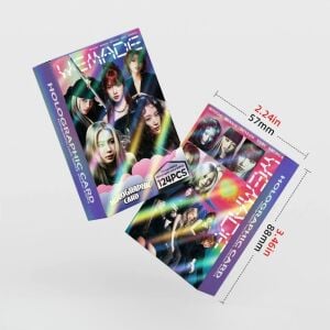 i-dle '' We Made '' Çift Yön Baskılı Hologramlı Lomo Card Seti (60 Pcs)