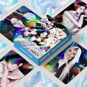 LE SSERAFIM '' Pureflow '' Çift Yön Baskılı Hologramlı Lomo Card Seti (60 Pcs)