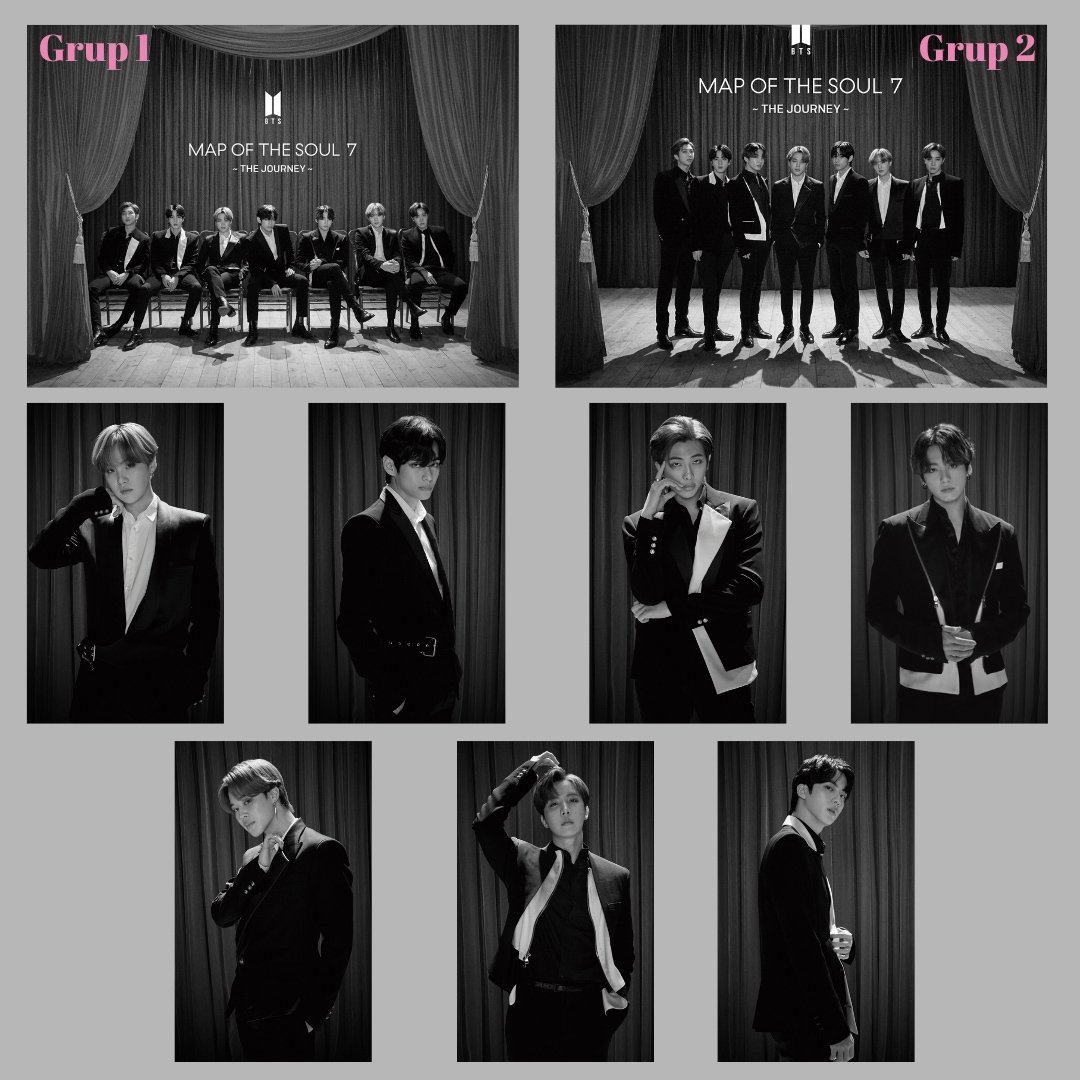 BTS ''Map of the soul 7 - The Journey'' Grup ve Üye Posterleri