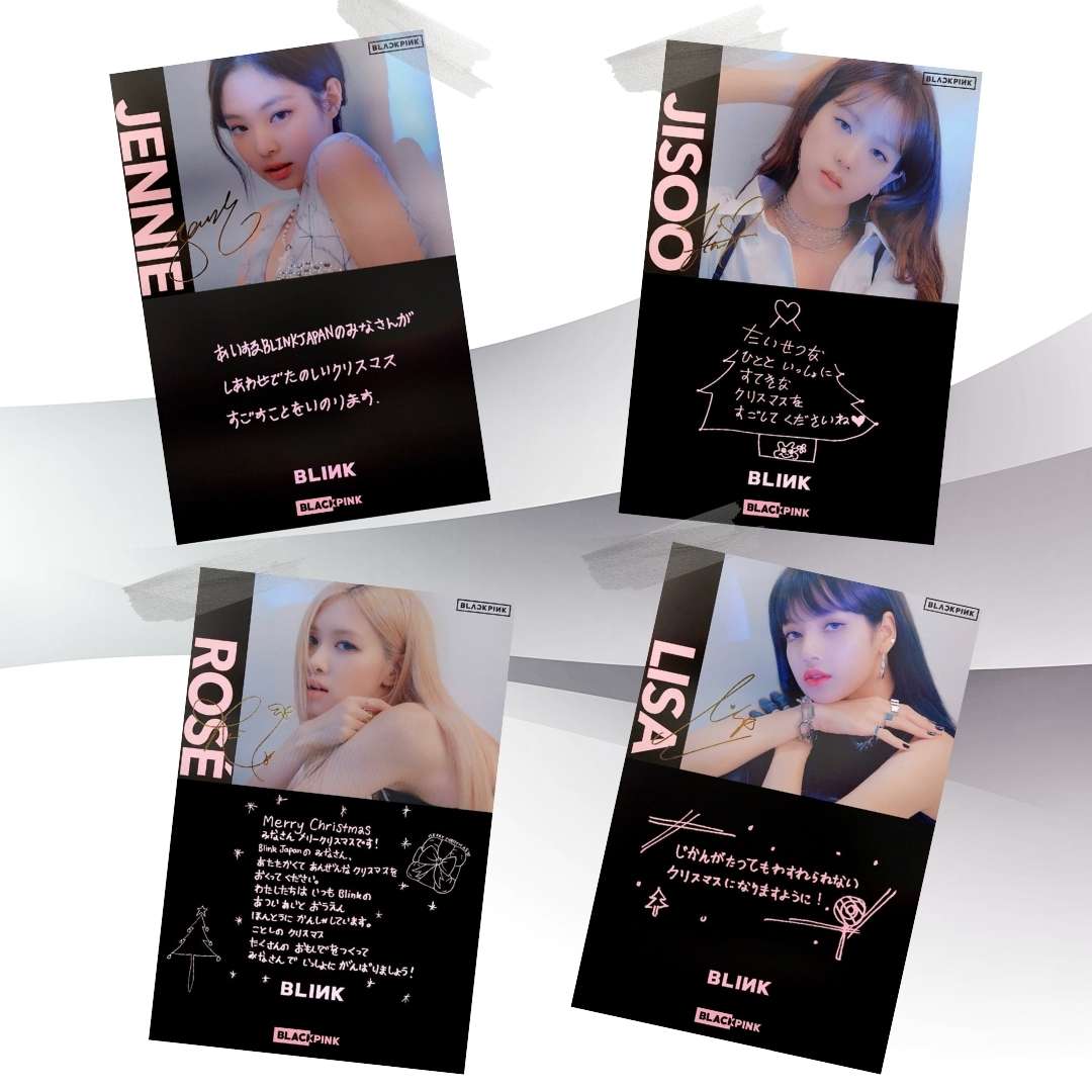 BLACKPINK ''Blink'' İmzalı Üye Mini Kartları