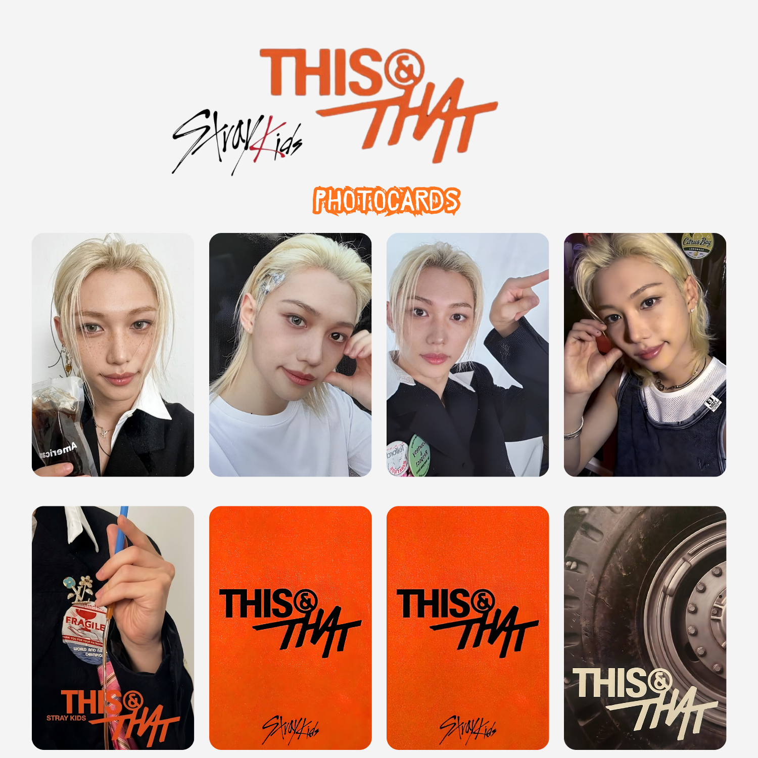 STRAY KIDS Felix '' This & That '' Photocards Set