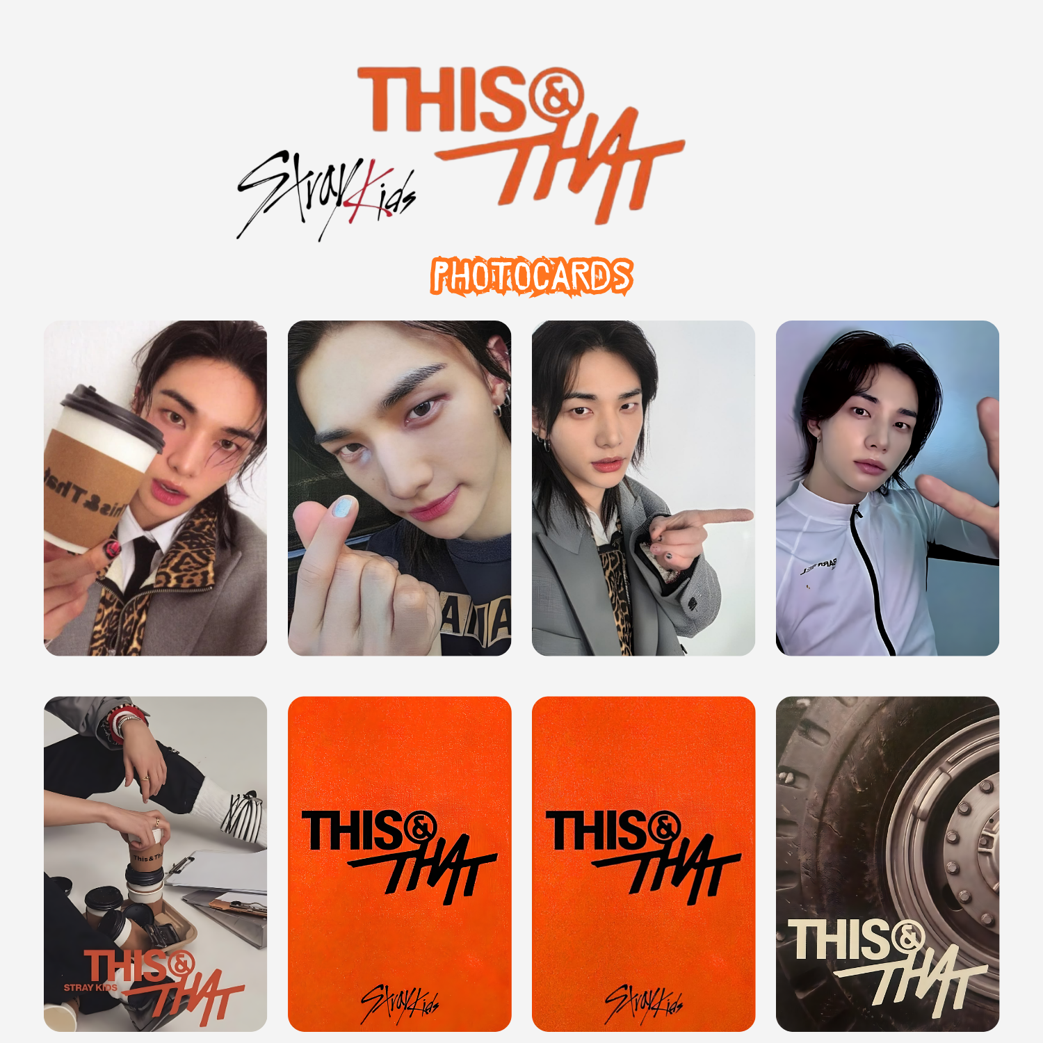 STRAY KIDS Hyunjin '' This & That '' Photocards Set