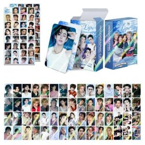 CORTIS '' Blue Lips '' Çift Yön Baskılı Hologramlı Lomo Card Seti (60 Pcs)