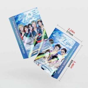 CORTIS '' Blue Lips '' Çift Yön Baskılı Hologramlı Lomo Card Seti (60 Pcs)