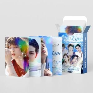 CORTIS '' Blue Lips '' Çift Yön Baskılı Hologramlı Lomo Card Seti (60 Pcs)