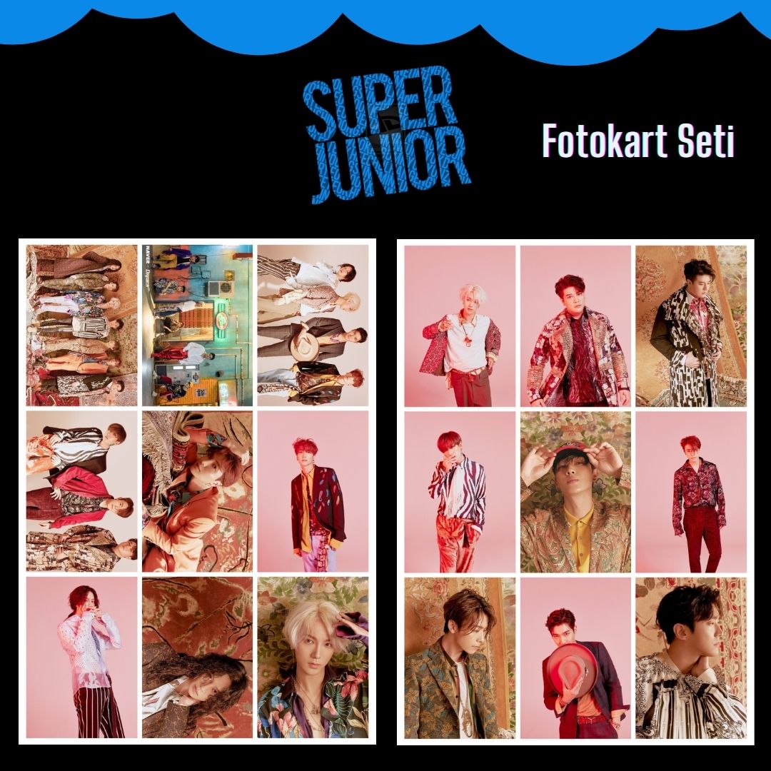 SUPER JUNIOR '' Replay '' Fotokart Seti