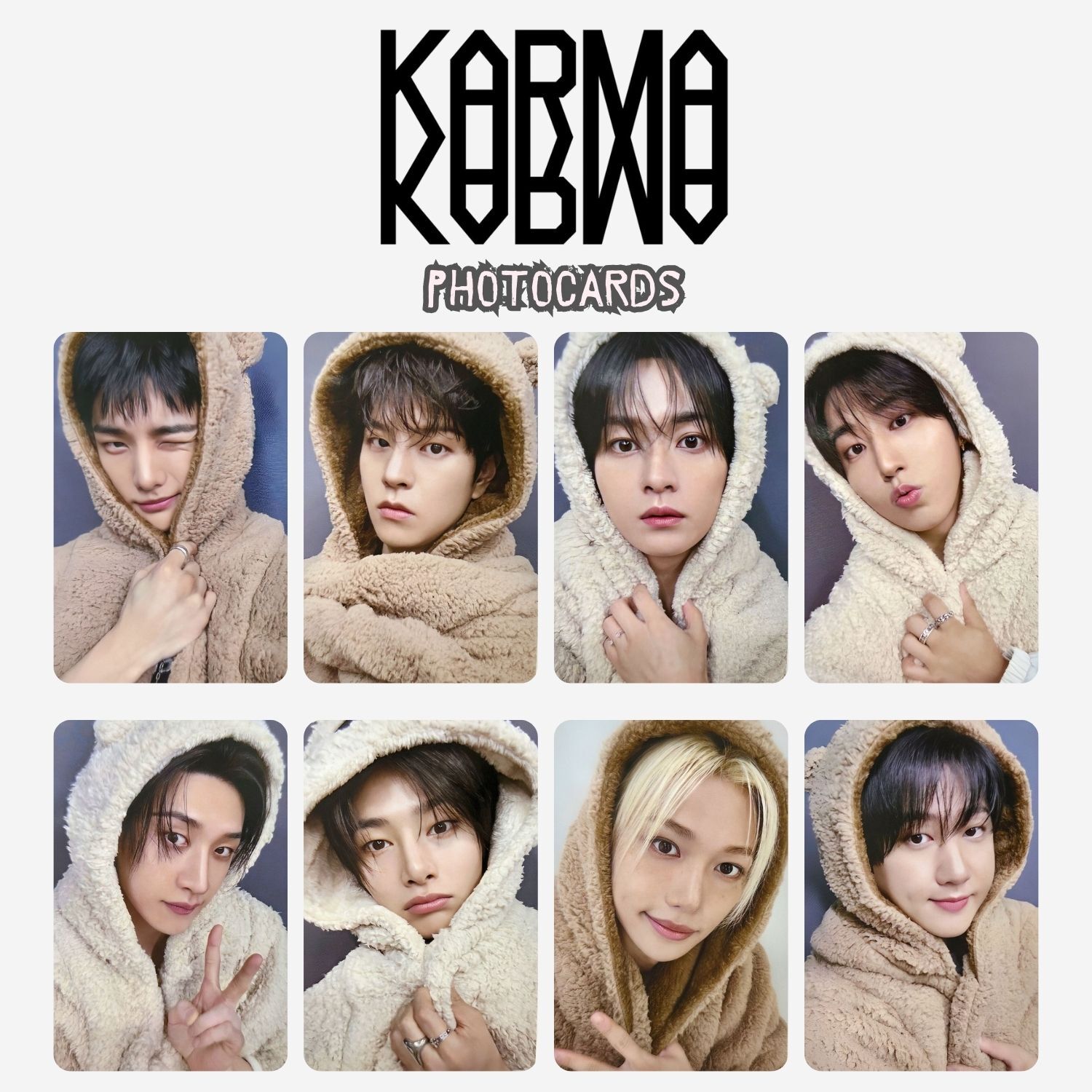 STRAY KIDS '' Karma '' Photocards Set POB 2