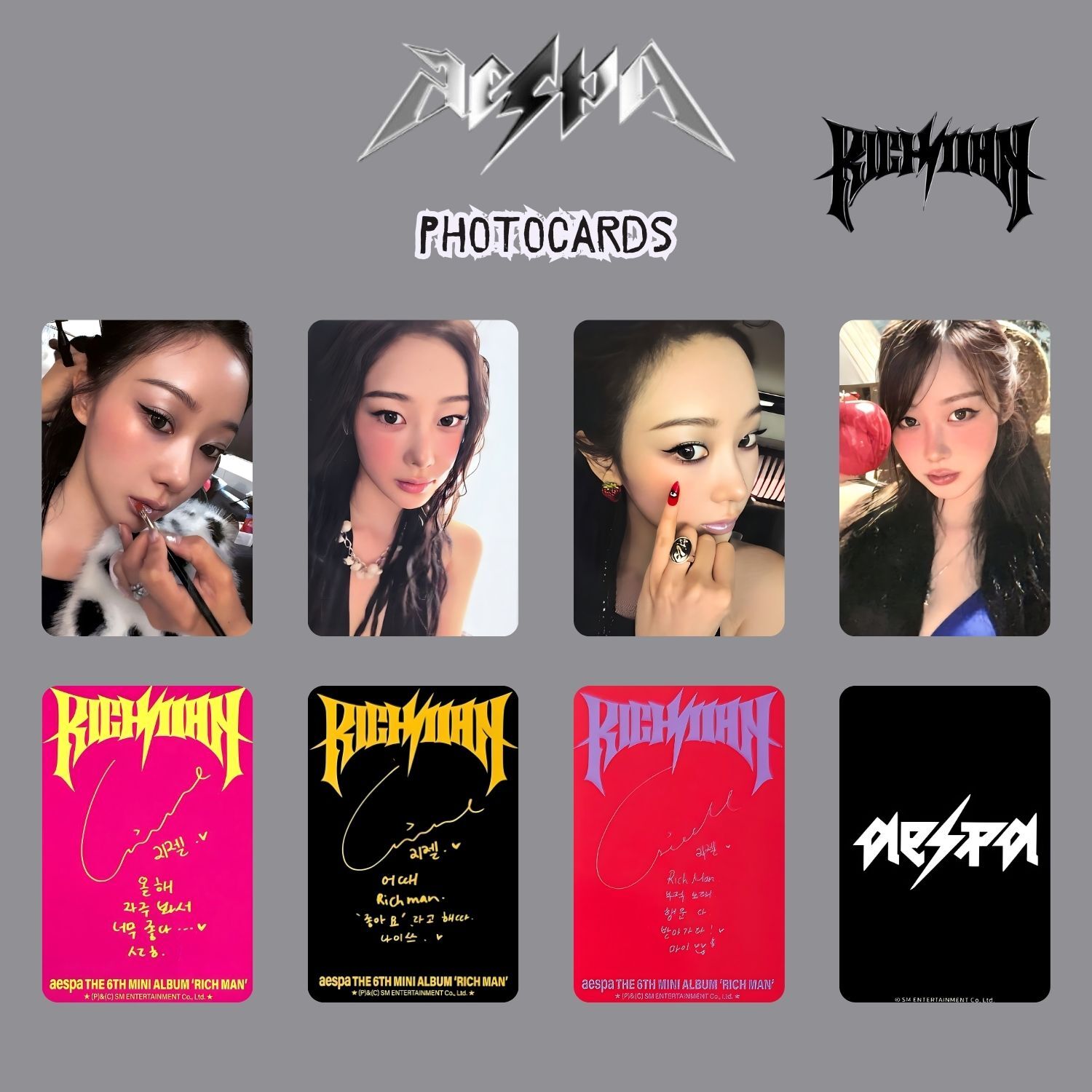 AESPA Giselle '' Rich Man '' Photocards Set