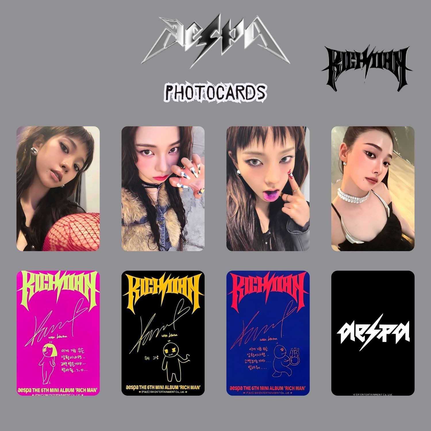 AESPA Karina '' Rich Man '' Photocards Set