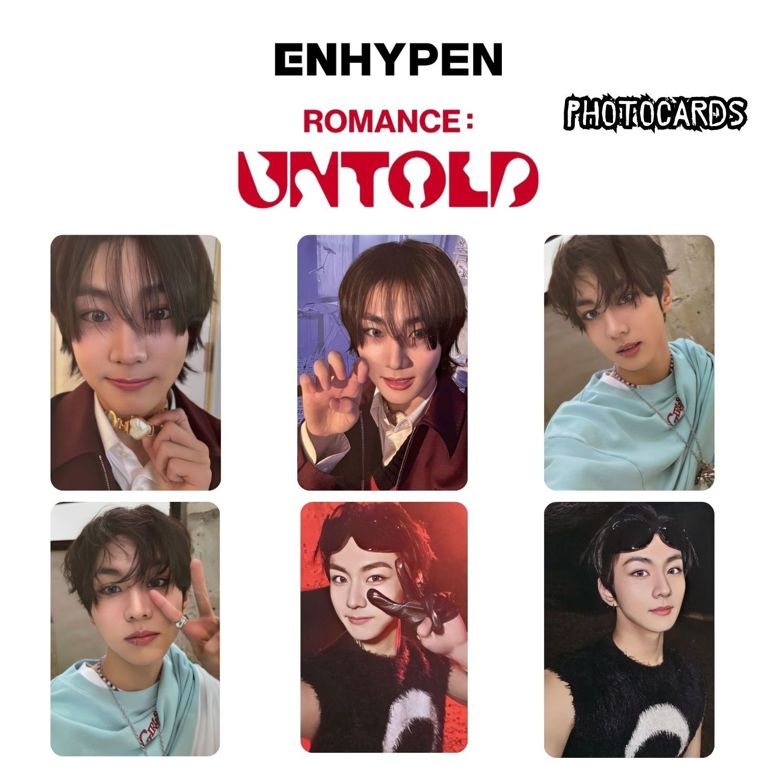 ENHYPEN Jungwoon '' ROMANCE : Untold '' Photocards Set