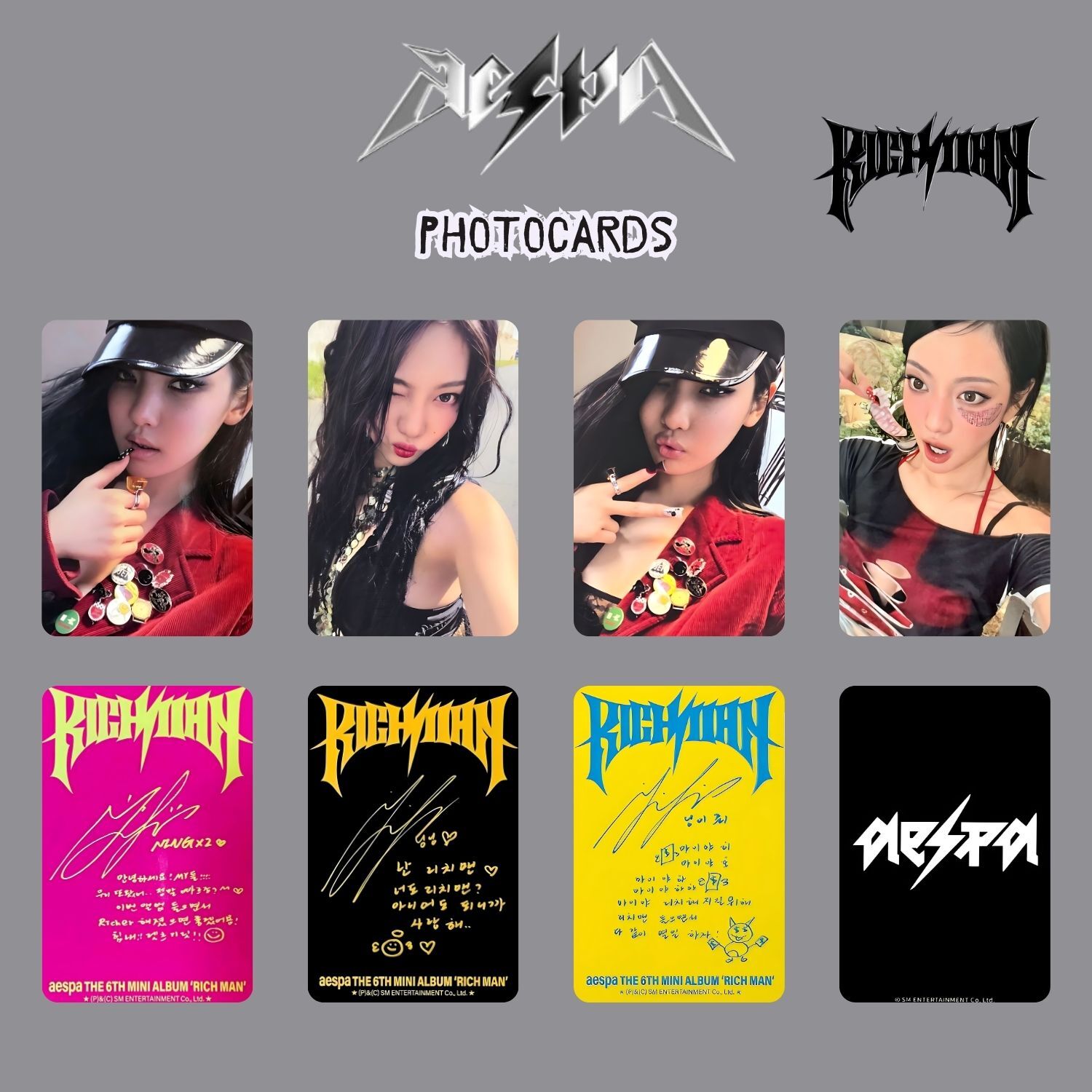 AESPA NingNing '' Rich Man '' Photocards Set