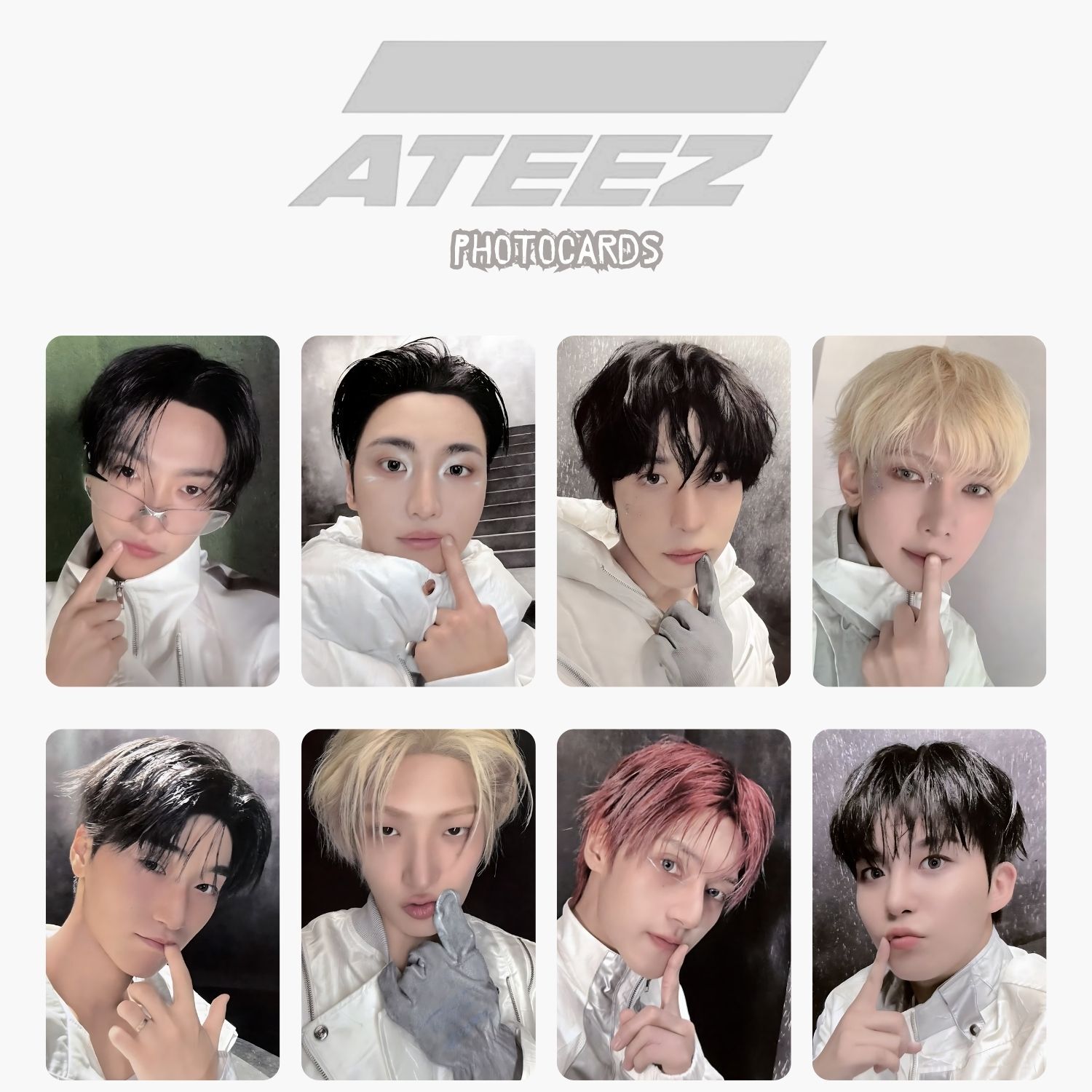 ATEEZ '' LightStickl V.3 '' Photocards Set