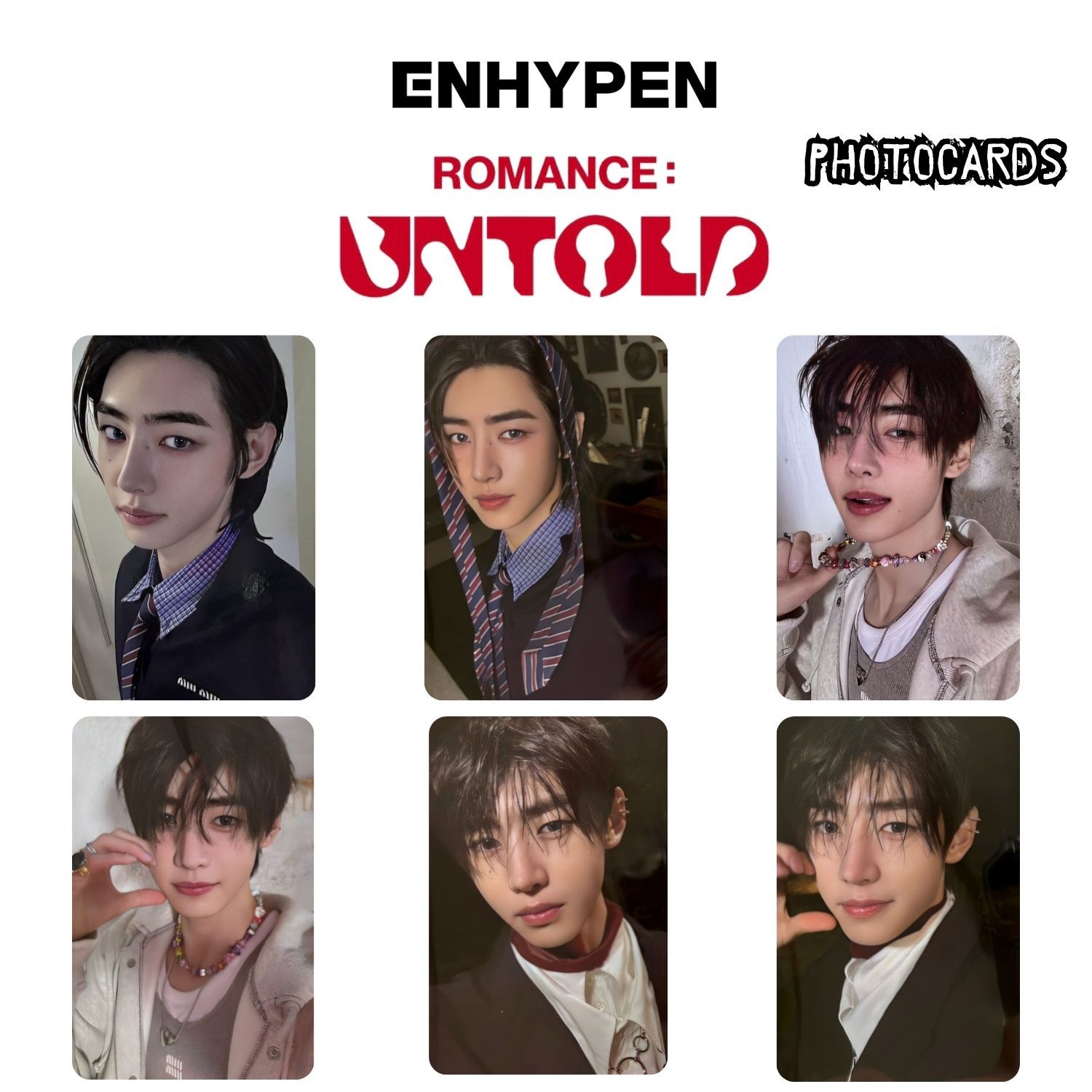 ENHYPEN Sunghoon '' ROMANCE : Untold '' Photocards Set