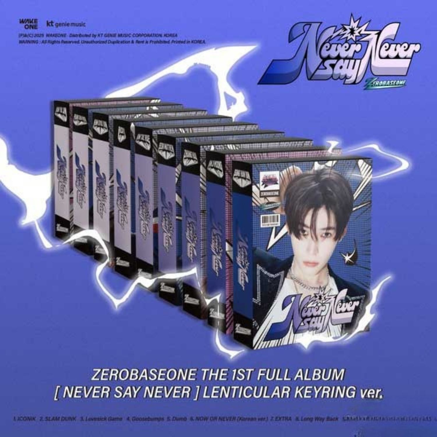 ZEROBASEONE THE 1ST FULL ALBUM – NEVER SAY NEVER (LENTICULAR KEYRING Ver.) (Random)