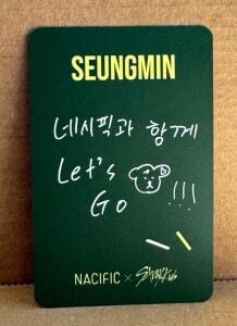 STRAY KIDS Seungmin '' Nacific X Stray Kids '' Photocard