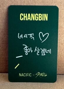 STRAY KIDS Changbin '' Nacific X Stray Kids '' Photocard