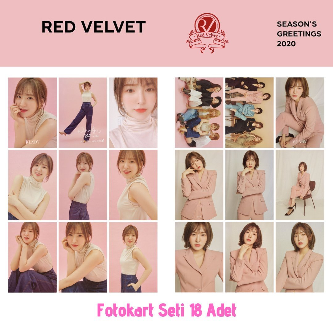 Red Velvet Wendy ''Season's Greetings 2020'' Fotokart Seti