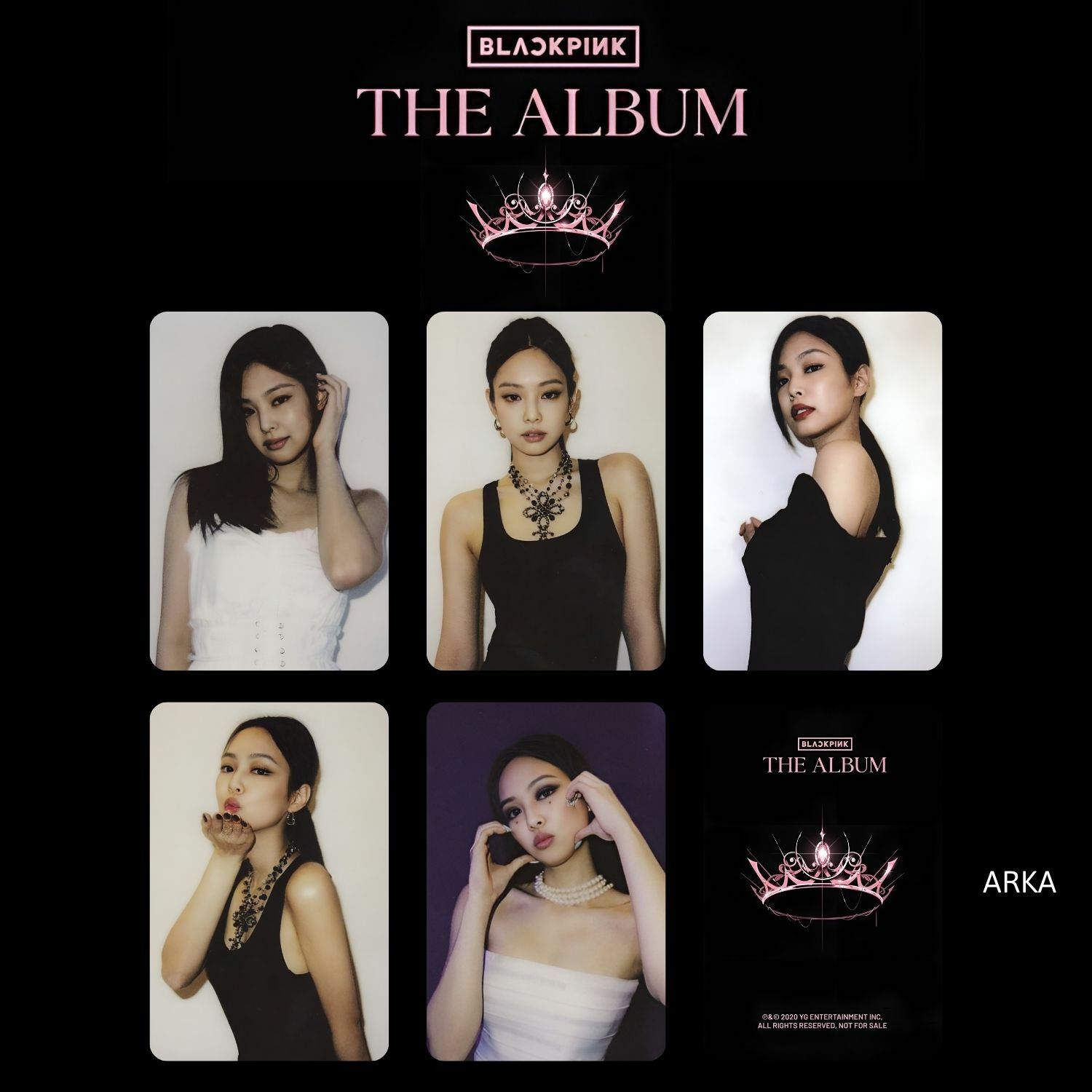 blackpink ジェニー　Jennie トレカ　album special BLACKPINK Jennie '' The Album '' Albüm Kart Seti