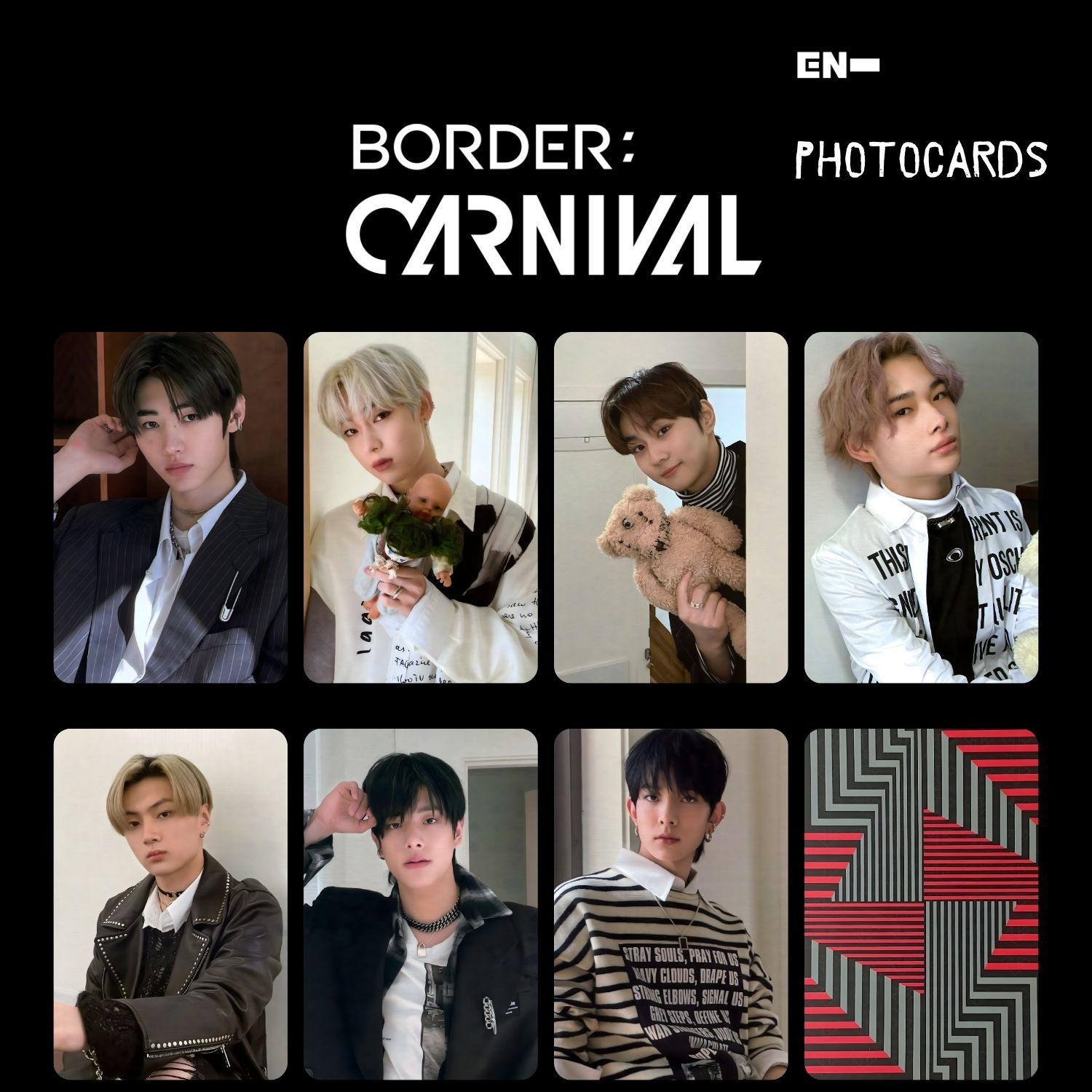 ENHYPEN '' BORDER : Carnival '' Hype Ver. Photocards Set