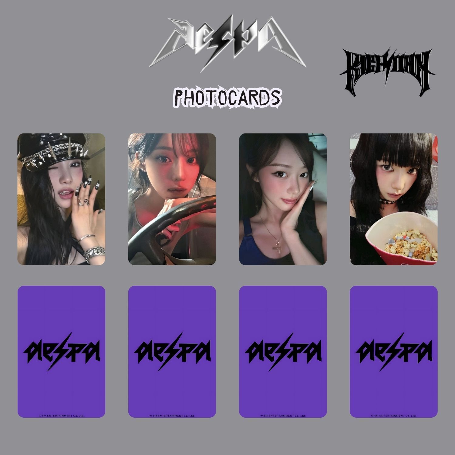 AESPA '' Rich Man '' Photocards Set 1