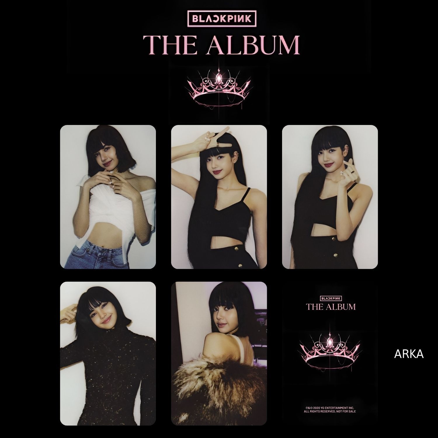 BLACKPINK Lisa '' The Album '' Albüm Kart Seti