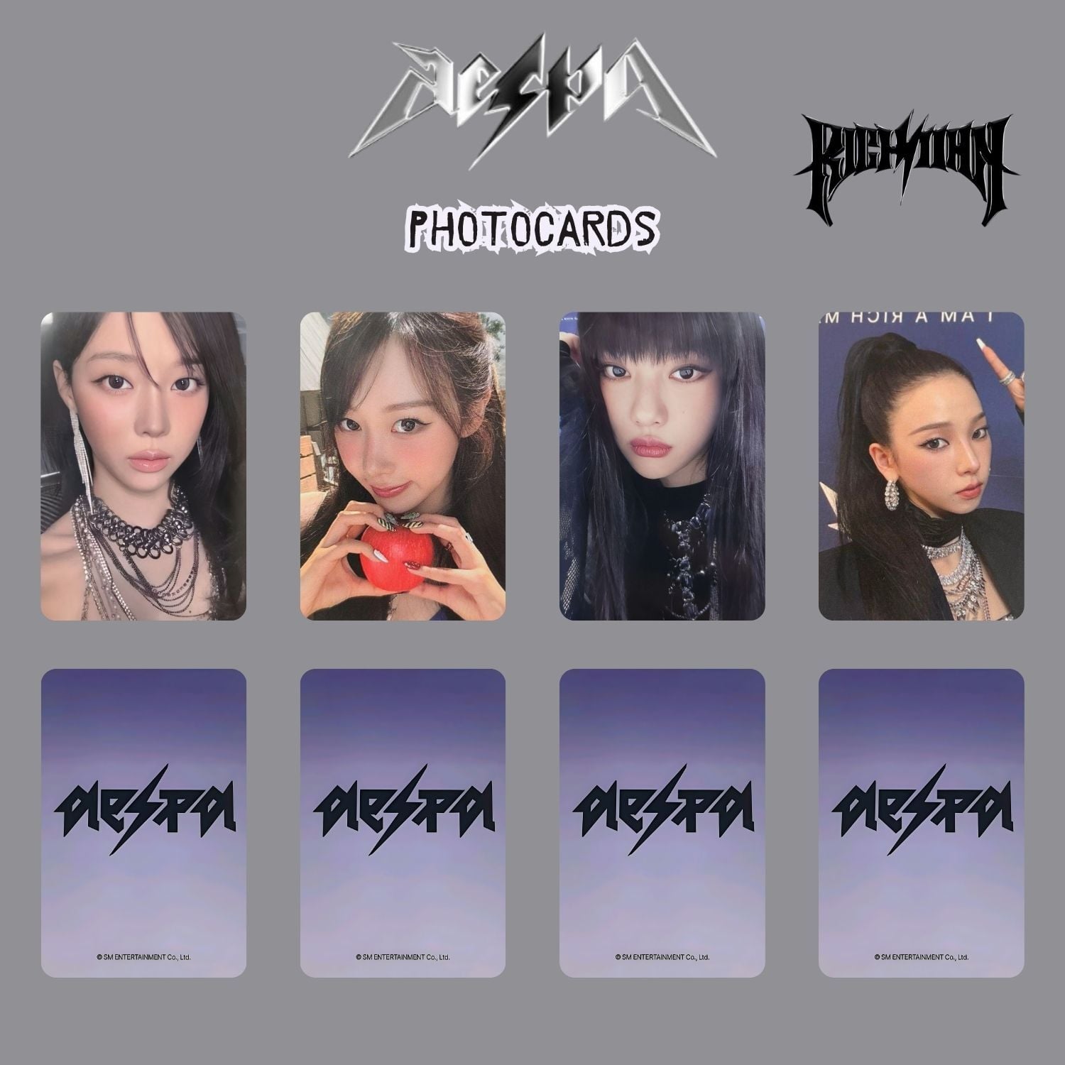 aespa RichMan KMStation 2.0 トレカ24枚コンプセット AESPA '' Rich Man '' Photocards Set 2