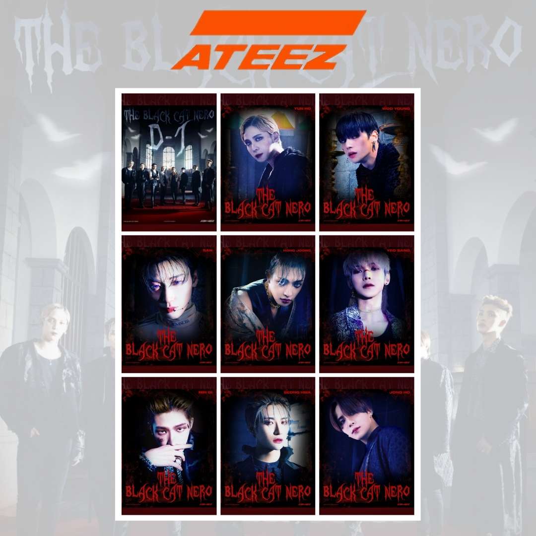 ATEEZ ''The Black Cat Nero'' Fotokart Seti