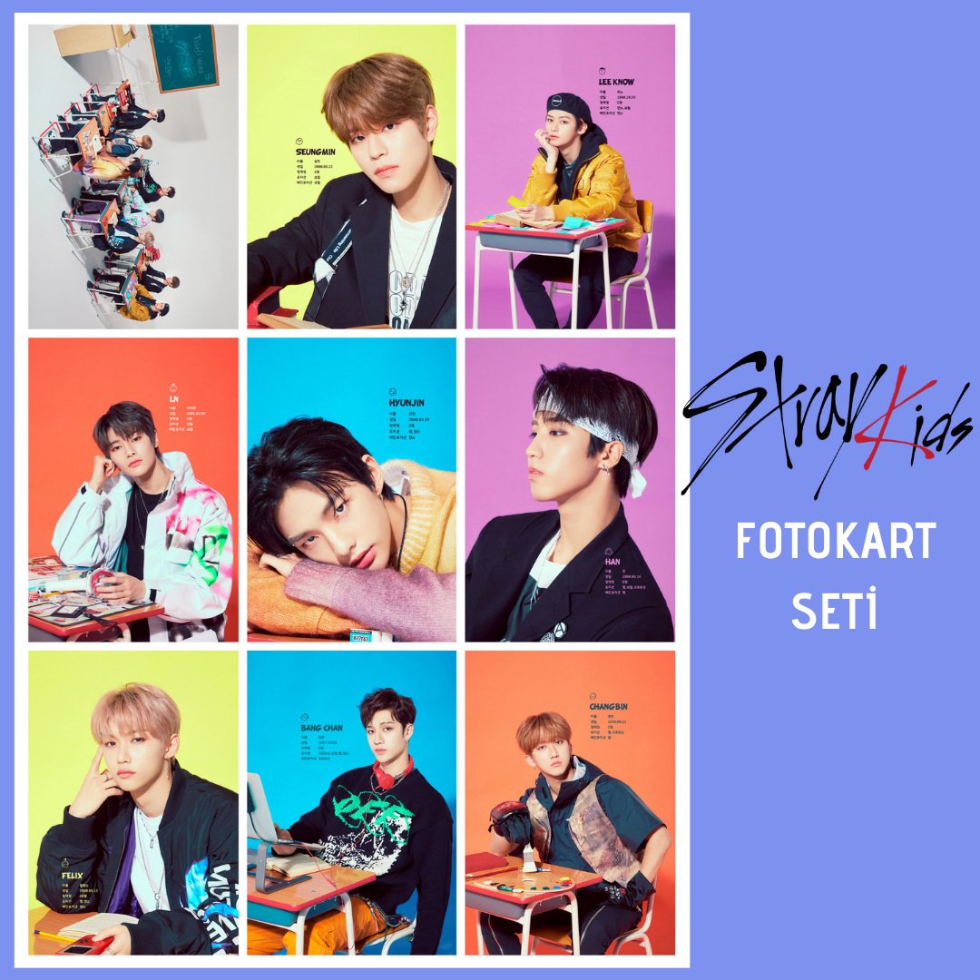 STRAY KIDS Profile Fotokart Seti