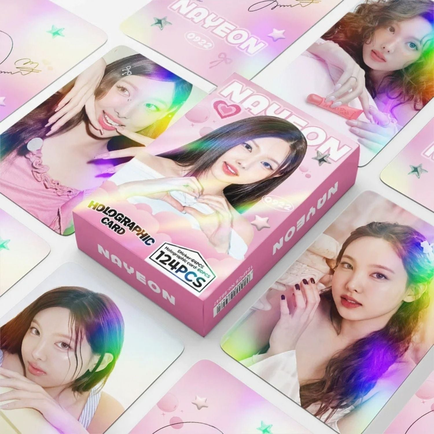 TWICE '' Nayeon '' Çift Yön Baskılı Hologramlı Lomo Card Seti (60 Pcs)