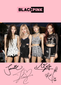 BLACKPINK Grup İmzalı Kartpostallar