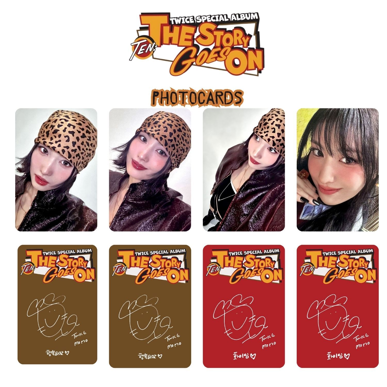 TWICE Momo '' TEN : The Story Goes On '' Photocards Set