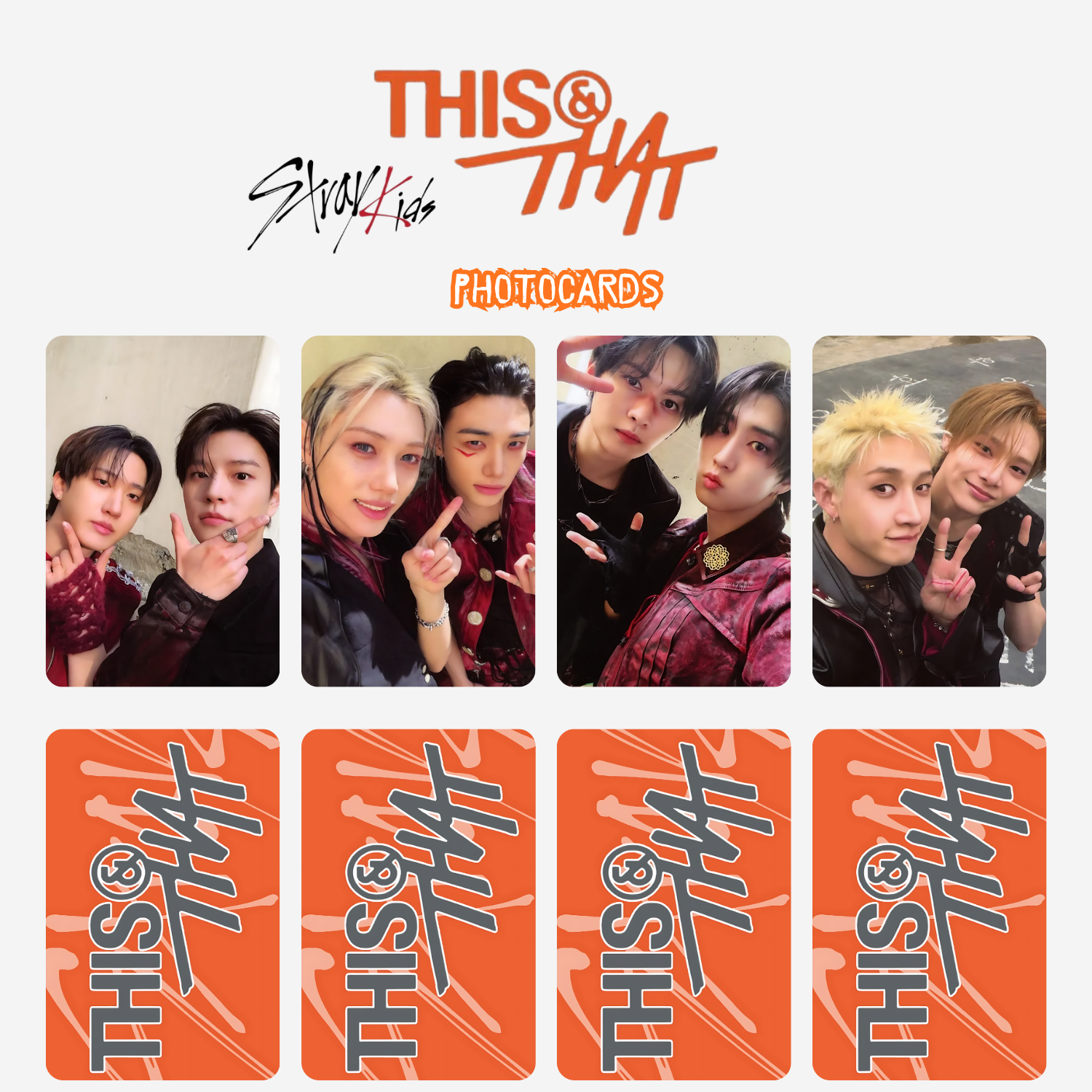 STRAY KIDS '' This & That '' That UNIT Photocards Set