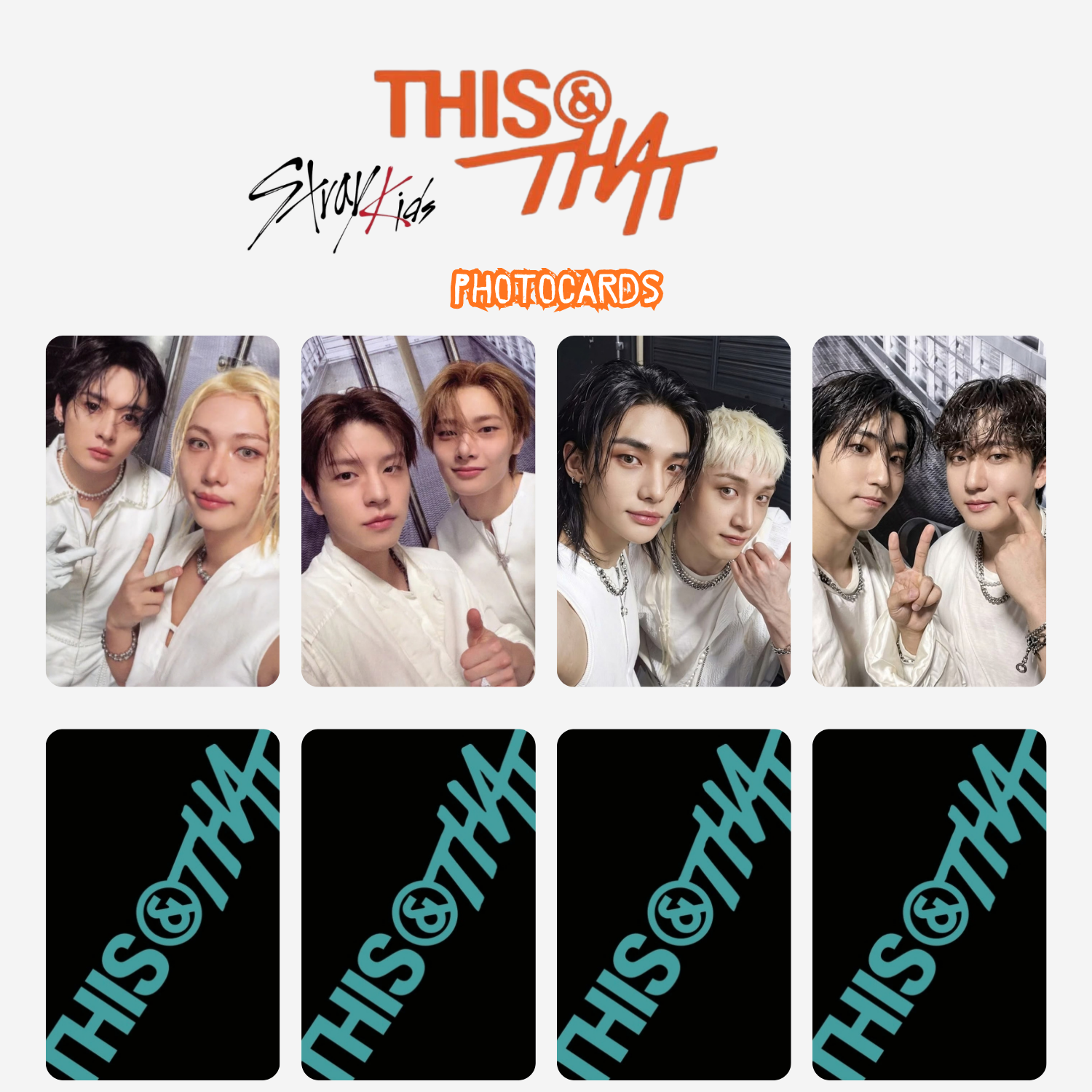 STRAY KIDS '' This & That '' Truck UNIT Photocards Set