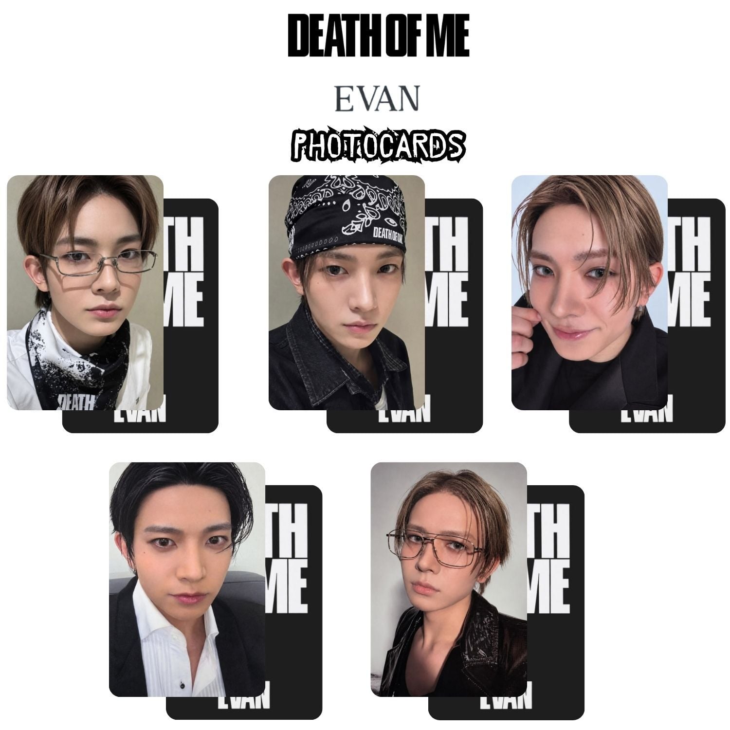 ENH EVAN '' Death Of Me '' Photocards Set 1