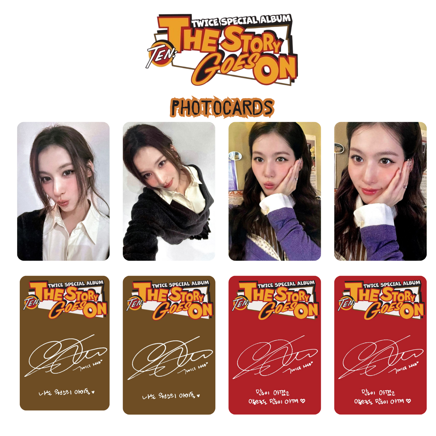TWICE Sana '' TEN : The Story Goes On '' Photocards Set