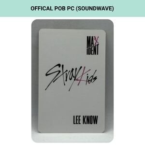 STRAY KIDS Lee Know '' Maxident '' Soundwave POB Photocard