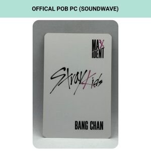 STRAY KIDS Bangchan  '' Maxident '' Soundwave POB Photocard