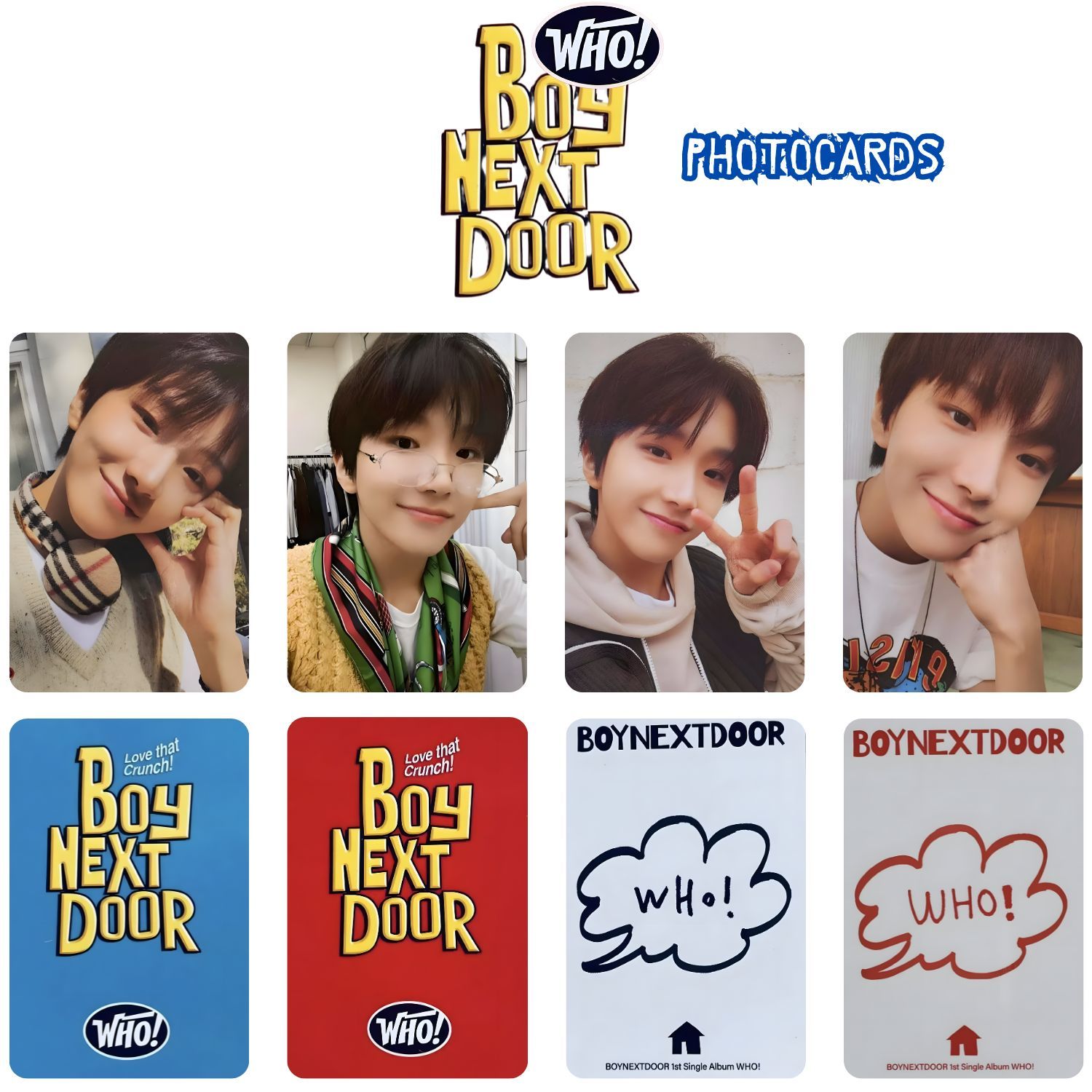 BOYNEXTDOOR Woonhak '' Who '' Photocards Set