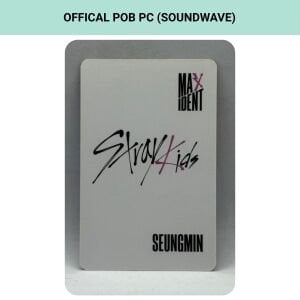 STRAY KIDS Seungmin '' Maxident '' Soundwave POB Photocard