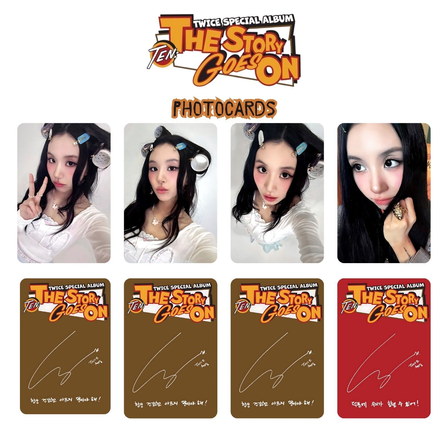 TWICE Chaeyoung '' TEN : The Story Goes On '' Photocards Set