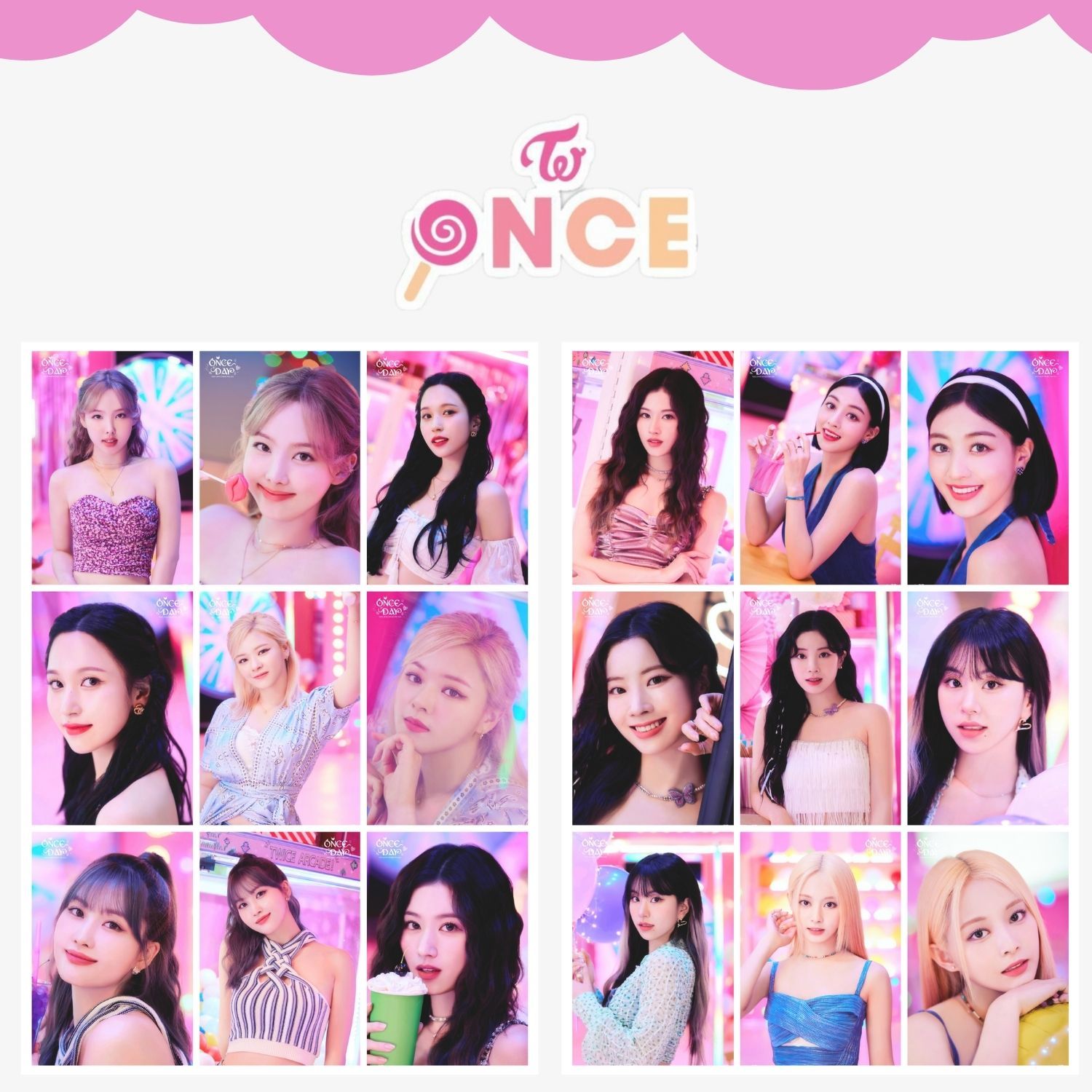 TWICE '' Once Day 2022 ''  Fotokart Seti