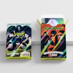 AESPA '' Lemonade '' Çift Yön Baskılı Hologramlı Lomo Card Seti (60 Pcs)